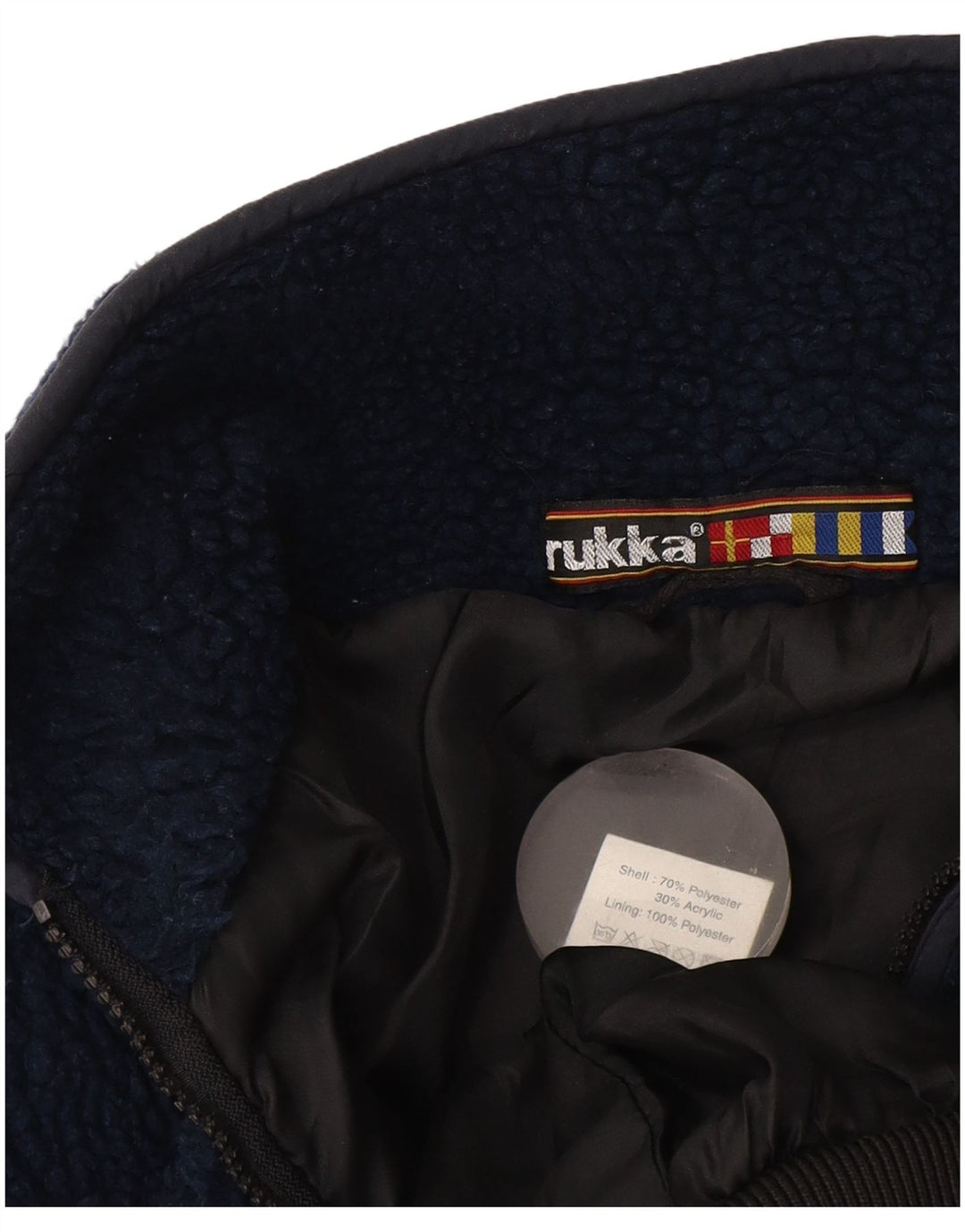 Męska kurtka polarowa Rukka UK 42 XL, granatowa, poliestrowa