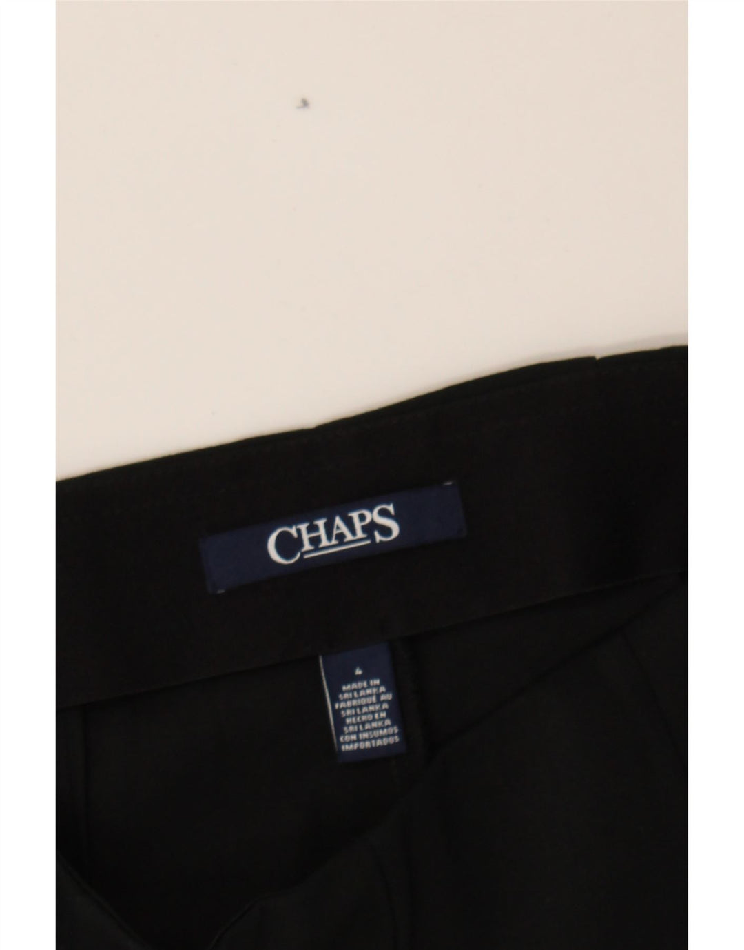 CHAPS Womens Straight Capri Trousers US 4 Small W28 L21 Black Vintage Chaps and Second-Hand Chaps from Messina Hembry 