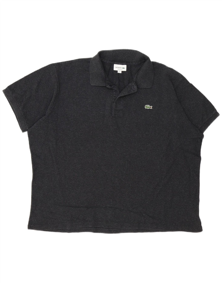 Lacoste Mens Classic Fit Polo Shirt Size 8 3XL Grey Cotton