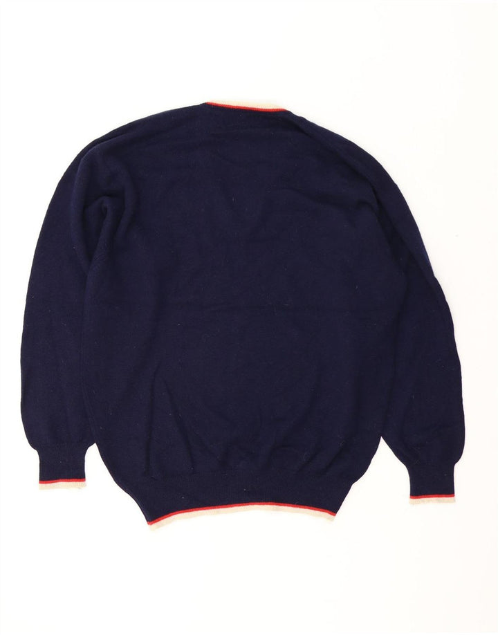 Pringle herre v-hals sweater stor marineblå ny uld