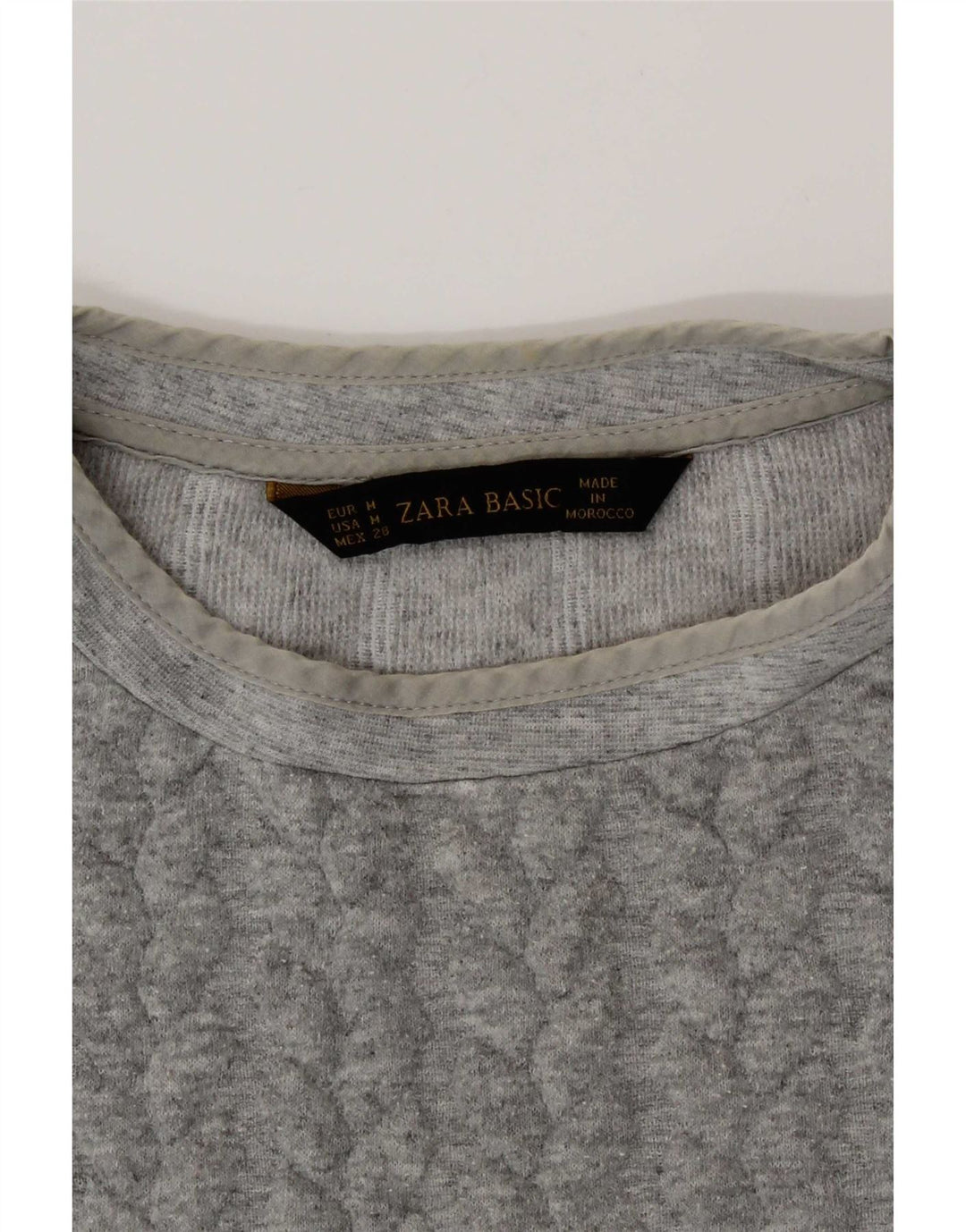 Zara Sweat-shirt pour femme Gris moyen UK 44