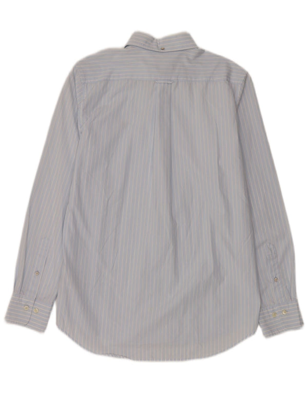 Gant Mens Regular Fit Shirt Size 37/38 15 Small Blue Pinstripe Cotton