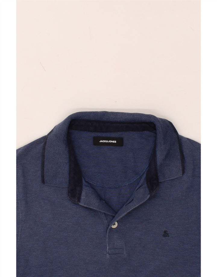 JACK & JONES Mens Polo Shirt Small Blue Cotton Vintage Jack & Jones and Second-Hand Jack & Jones from Messina Hembry 