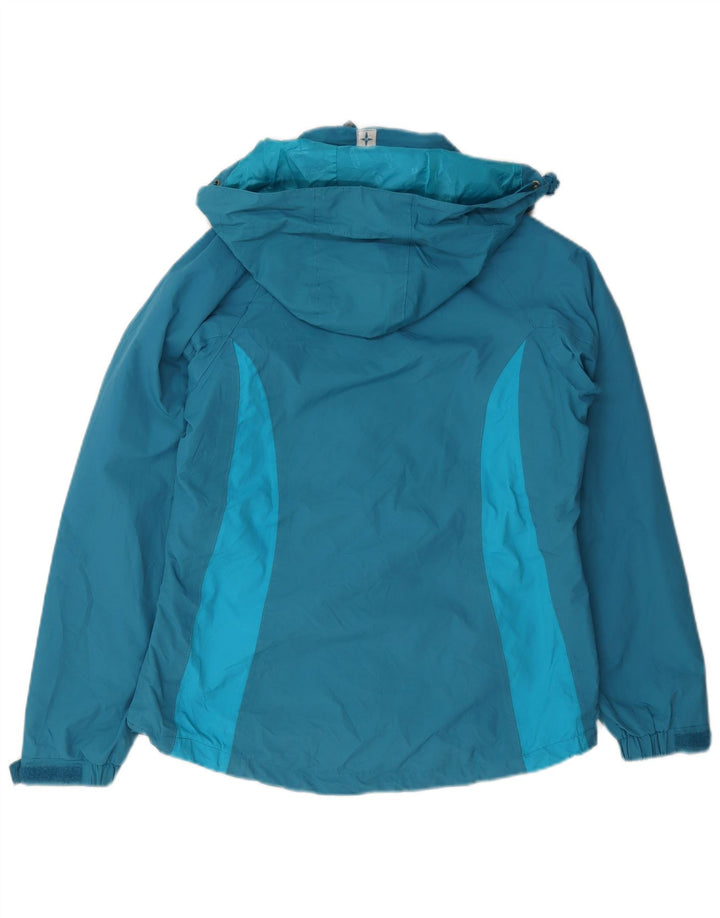 Mountain Warehouse Damen Isoory Regenjacke mit Kapuze, UK 12, mittelblaues Nylon