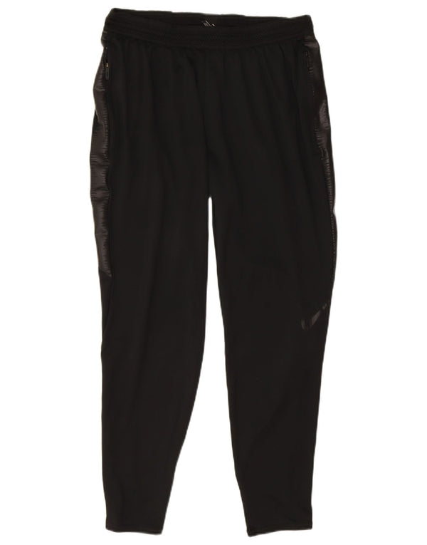 Nike Dame Dri Fit træningsdragt Bukser UK 12 Medium Sort Polyester