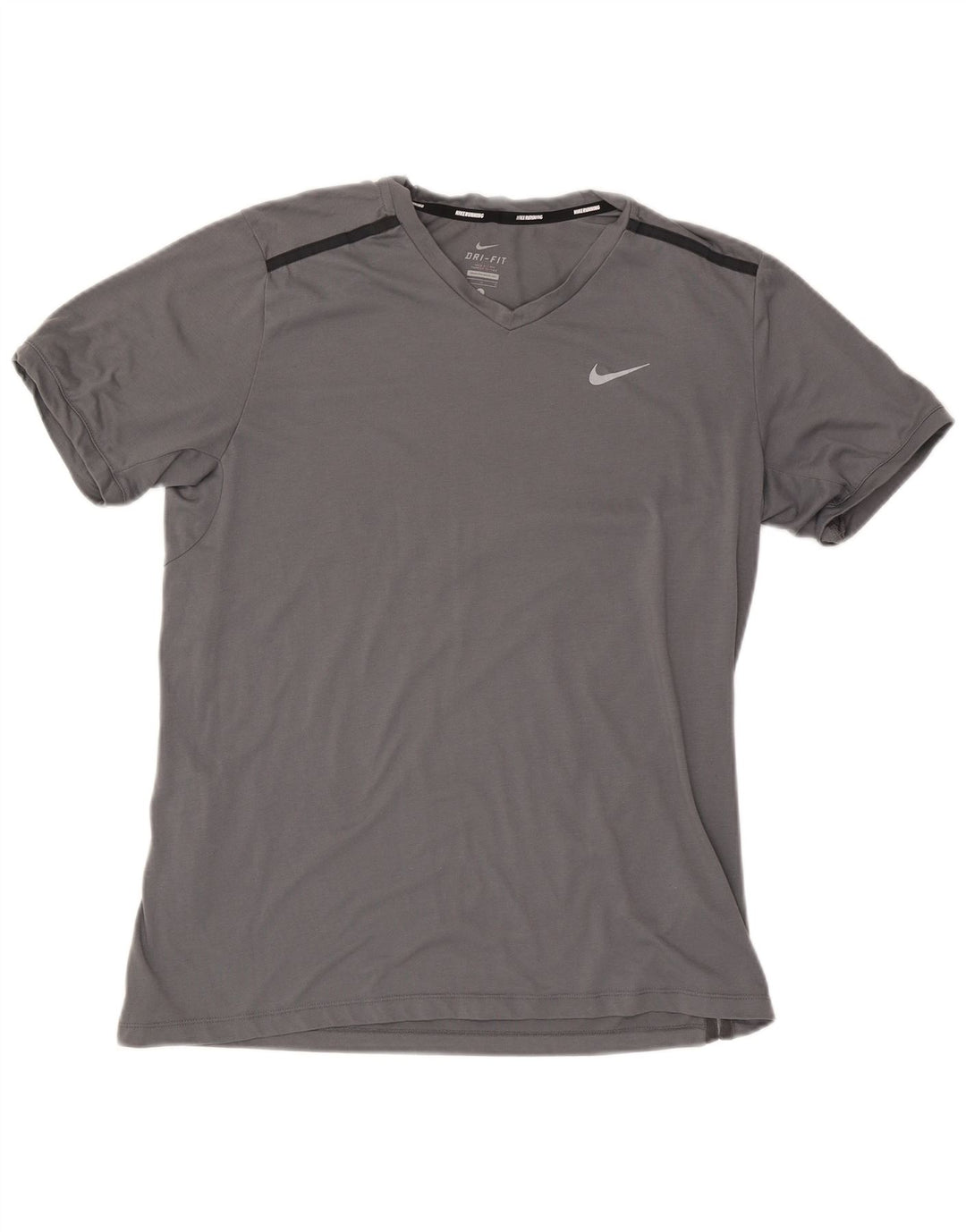 Nike Mens T-Shirt Top Large Grey Polyester