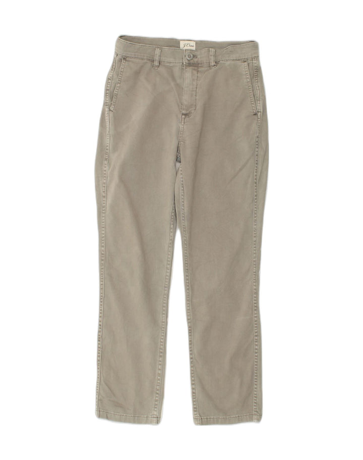 J. CREW Womens Straight Chino Trousers W25 L25  Grey Cotton | Vintage J. Crew | Thrift | Second-Hand J. Crew | Used Clothing | Messina Hembry 