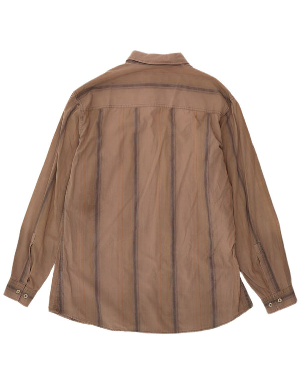 Marlboro Classics Chemise Homme 2XL Coton Rayé Marron