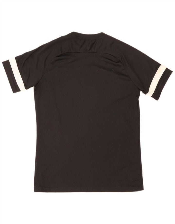 Nike Mens Dri Fit T-Shirt Top Medium Black Colourblock Polyester