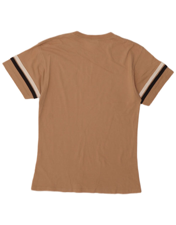 Nike Mens Graphic T-Shirt Top Small Beige Cotton