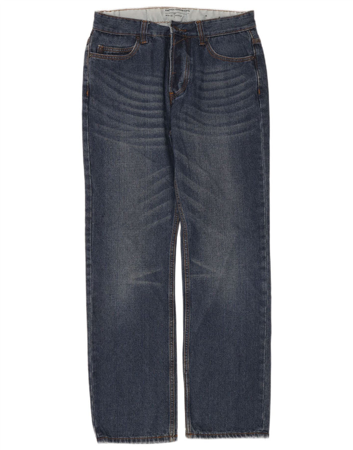 French Connection Mens Regular Straight Jeans W32 L32 Blue Cotton