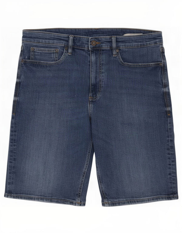 Pantaloncini di jeans da uomo Marks & Spencer grandi W34 cotone blu