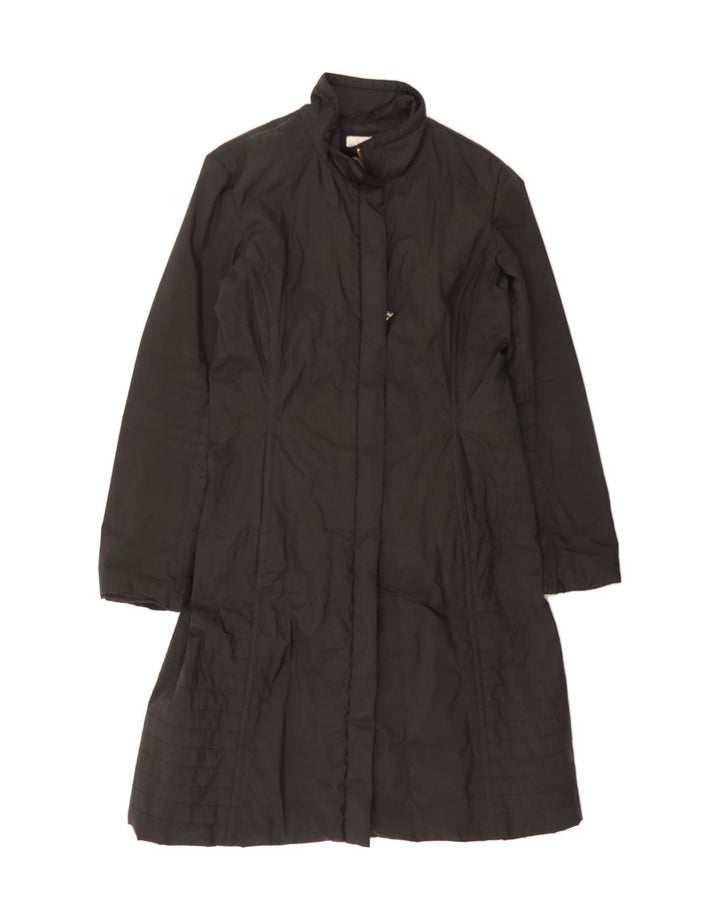 CALVIN KLEIN JEANS Womens Overcoat UK 14 Medium Black Polyester Vintage Calvin Klein Jeans and Second-Hand Calvin Klein Jeans from Messina Hembry 
