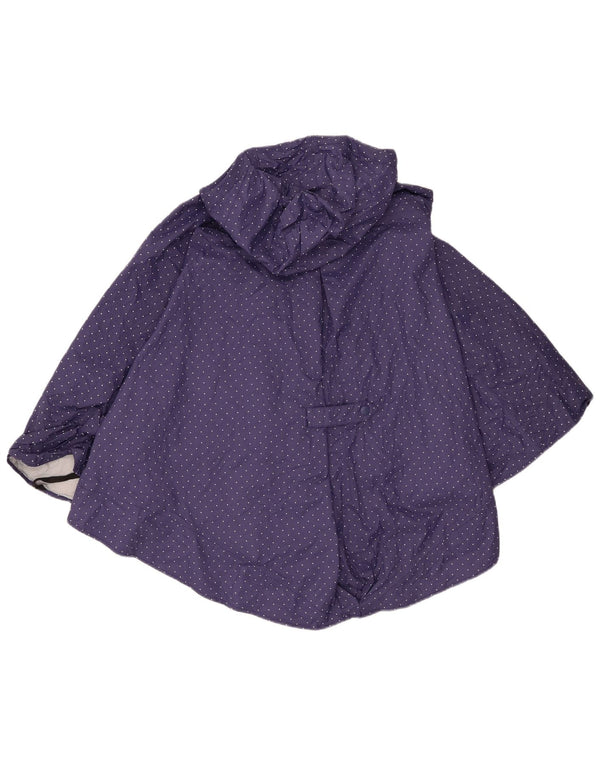 The North Face Womens Hooded Poncho Rain Jacket One Size Navy Blue Spotted