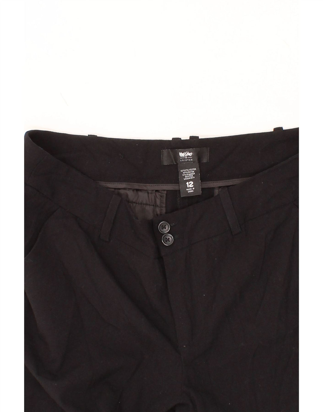 MOSSIMO Womens Stretch Chino Shorts US 12 Large W34  Black Polyester Vintage Mossimo and Second-Hand Mossimo from Messina Hembry 