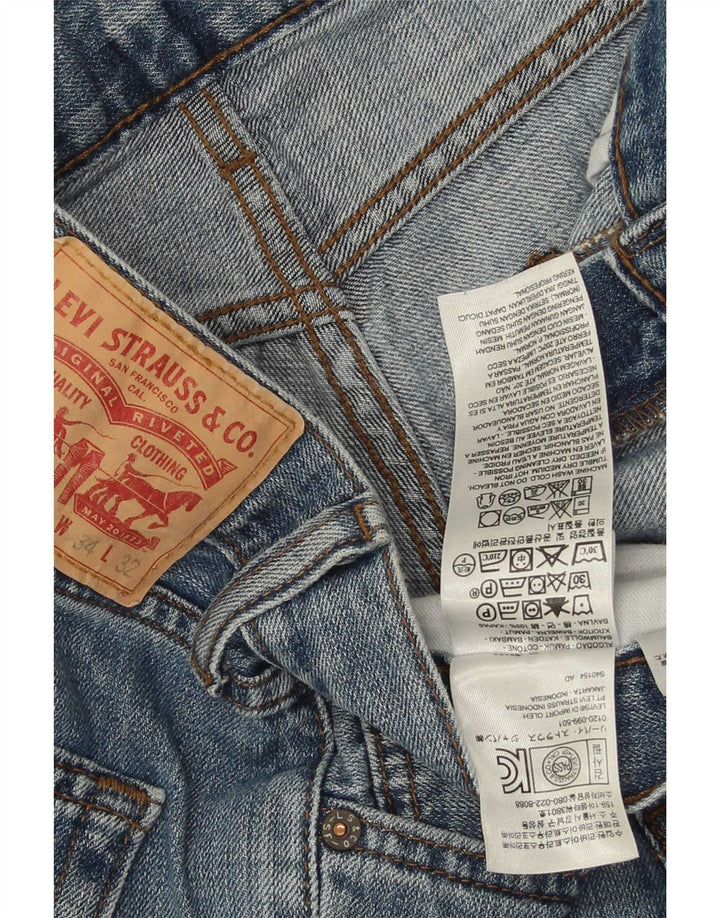 Levi's Mens 527 Bootcut Jeans W34 L32 Blue Cotton