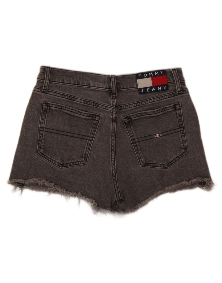 Tommy Hilfiger Womens Denim Shorts W27 Small  Grey Cotton