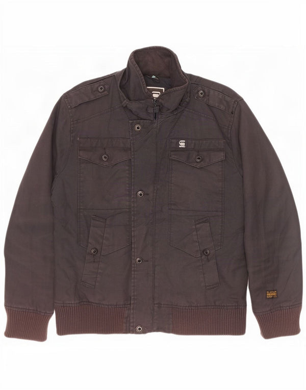 G-Star Raw Chaqueta militar para hombre UK 42 XL Algodón negro