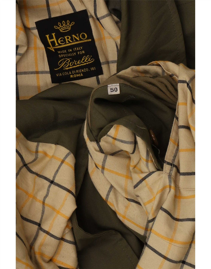 Trench da Uomo Herno IT 50 Large Verde