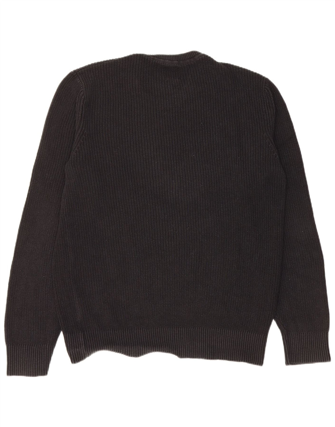 Gap Herre Crew Neck Jumper Sweater Medium Sort Bomuld
