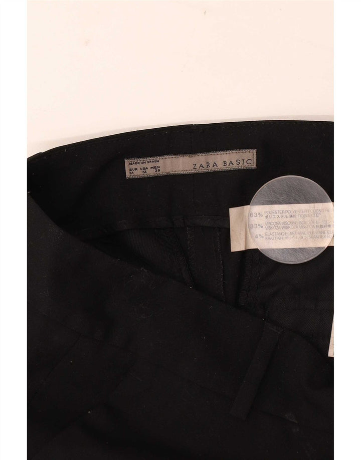 Zara Womens Chino Shorts Medium W28 Black Polyester