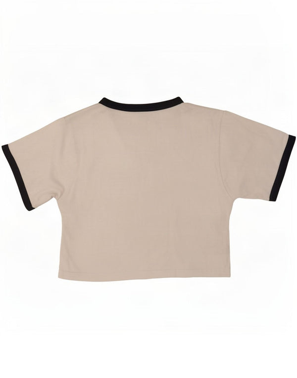 T-shirt grafica corta da donna Ellesse Top UK 6 XS White Colourblock