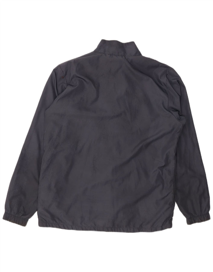 UMBRO Mens Tracksuit Top Jacket XL Navy Blue Geometric Polyester