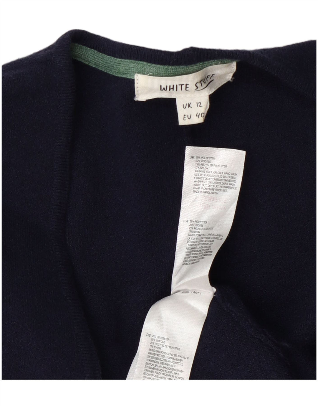 White Stuff Damen-Poncho-Cardigan-Pullover, UK 12, Mittelmarineblau, Polyester