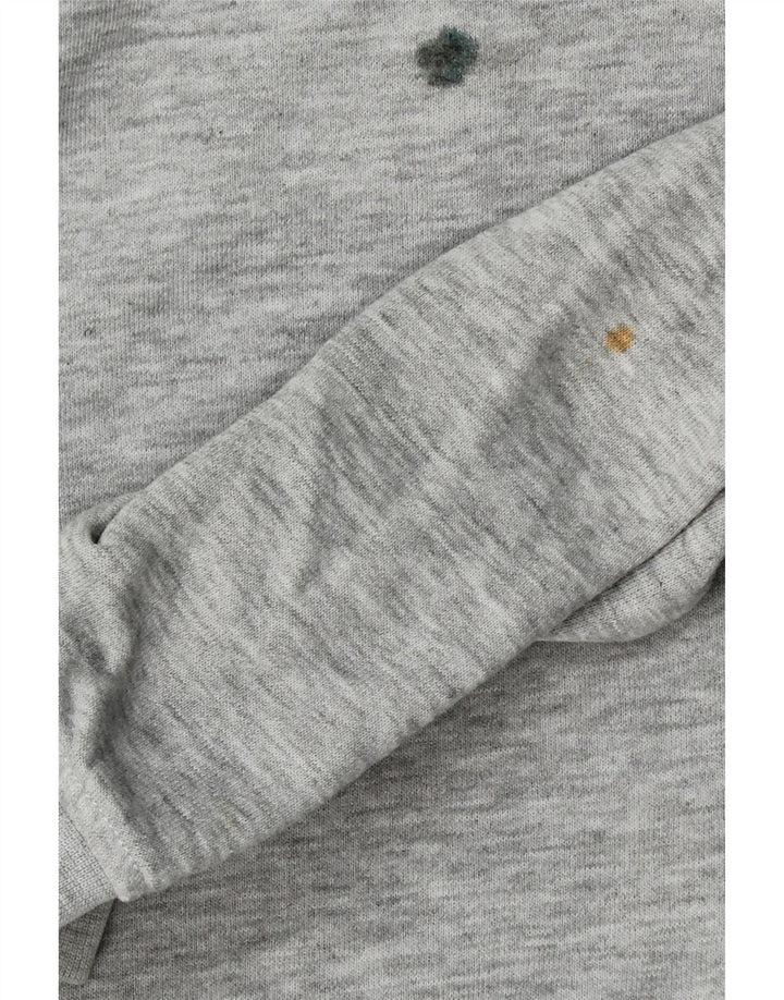 JACK & JONES Mens Graphic Hoodie Jumper 2XL Grey Polyester