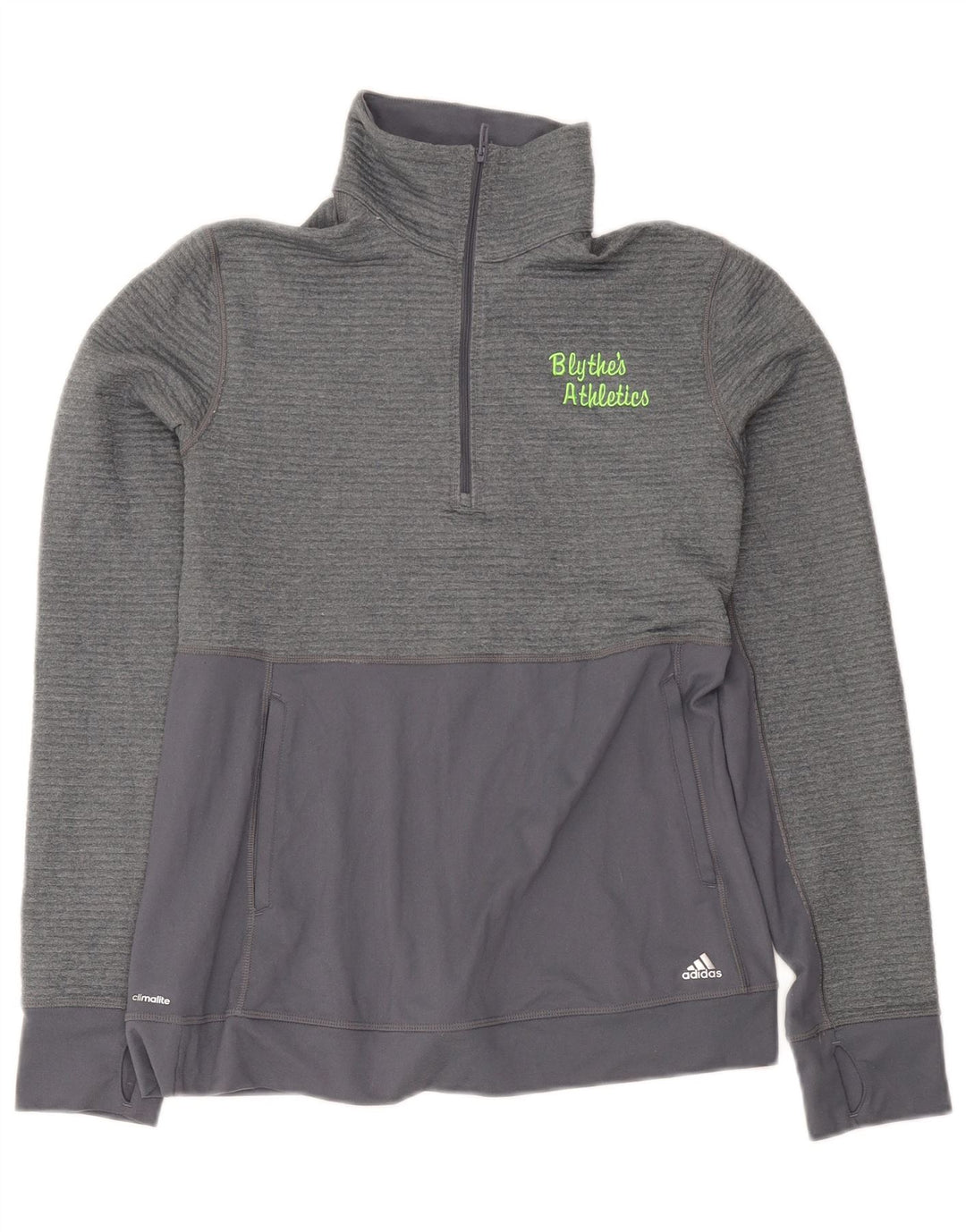 Adidas női Climalite pulóver tréningruha felső UK 12/14 közepes szürke