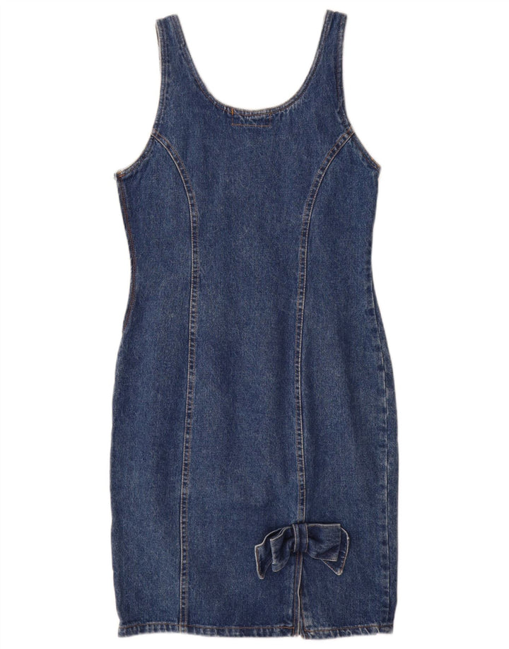 Oleg Cassini Womens Sleeveless Denim Dress IT 42 Medium Blue