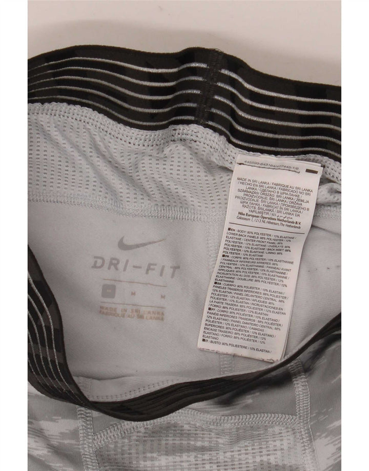 Ανδρικά κολάν Nike Dri Fit με μεσαίο γκρι πολυεστέρα παραλλαγής