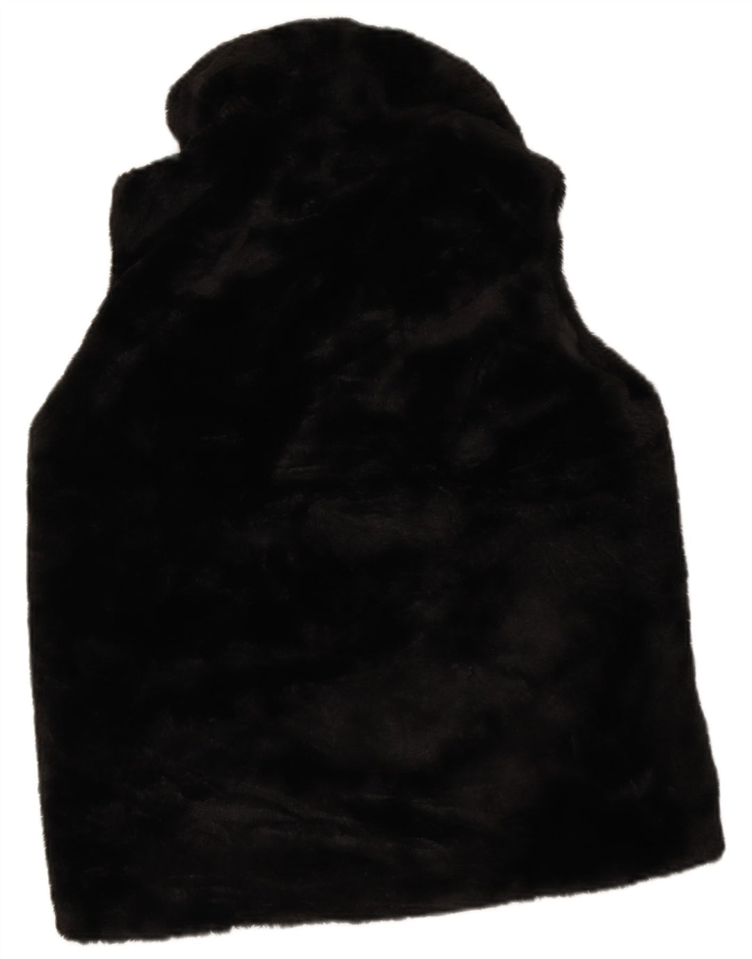 M&Co Womens Faux Fur Gilet UK 12 Medium Black Polyester