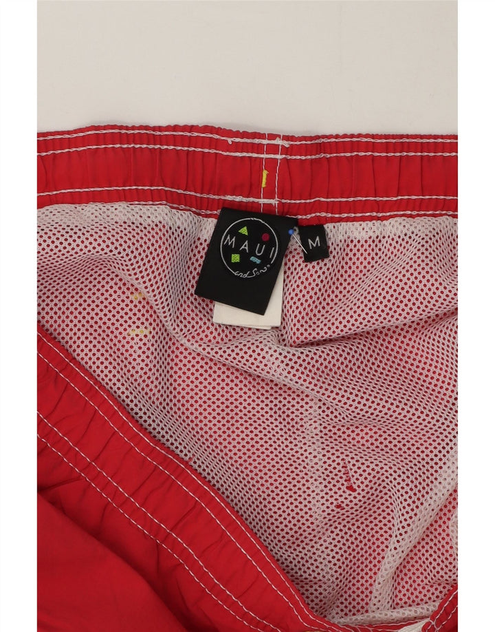 Maui and Sons Mens Swimming Shorts Medium  Red Polyamide