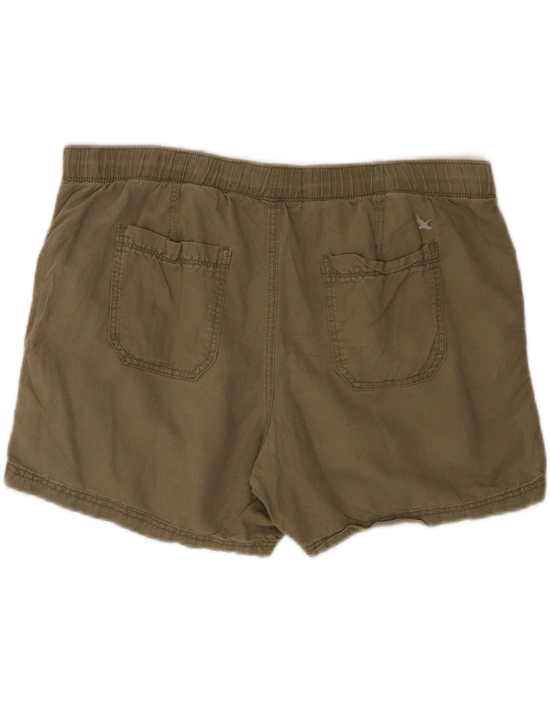 EDDIE BAUER Womens Chino Shorts Large W38 Khaki Linen Vintage Eddie Bauer and Second-Hand Eddie Bauer from Messina Hembry 