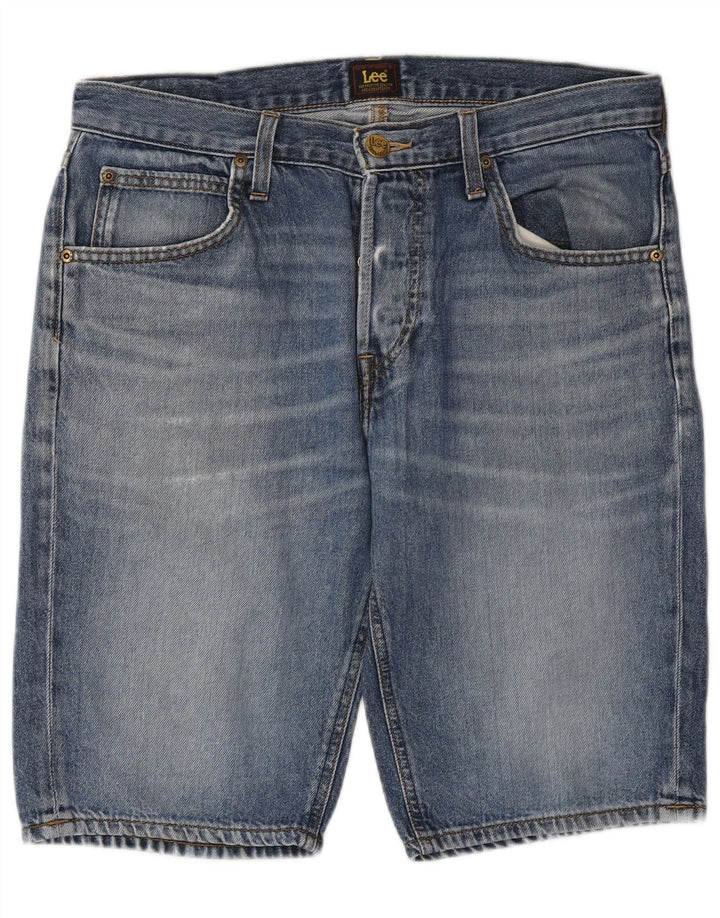 Lee Mens 5 Pocket Short Denim Shorts W31 Medium Blue Cotton