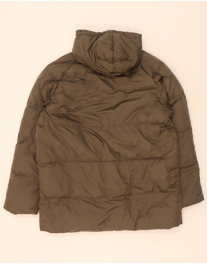 Belfe Mens Hooded Padded Jacket UK 44 2XL Khaki Polyamide