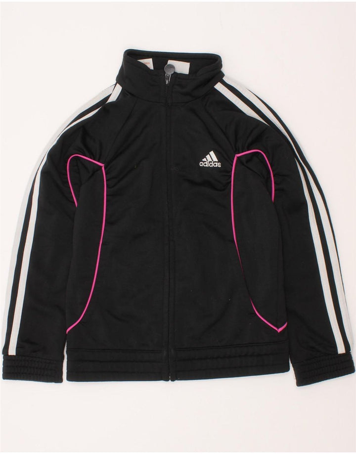 Adidas Pige Træningsdragt Topjakke 5-6 År Sort Polyester