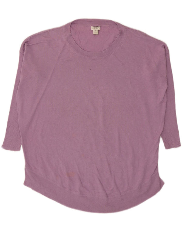 J. Crew Damen-Pullover mit 3/4-Ärmeln, übergroß, U-Boot-Ausschnitt, UK 6, XS, Lila