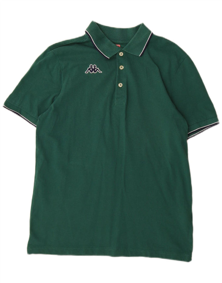 Kappa Mens Polo Shirt Large Green Cotton