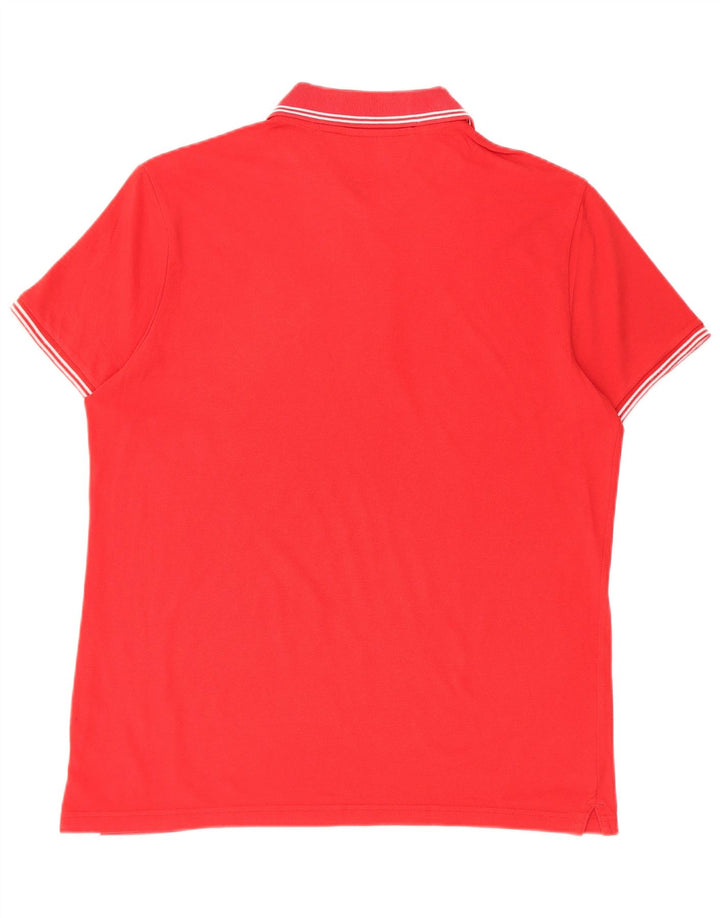 CHAMPION Mens Easy Fit Polo Shirt Medium Red