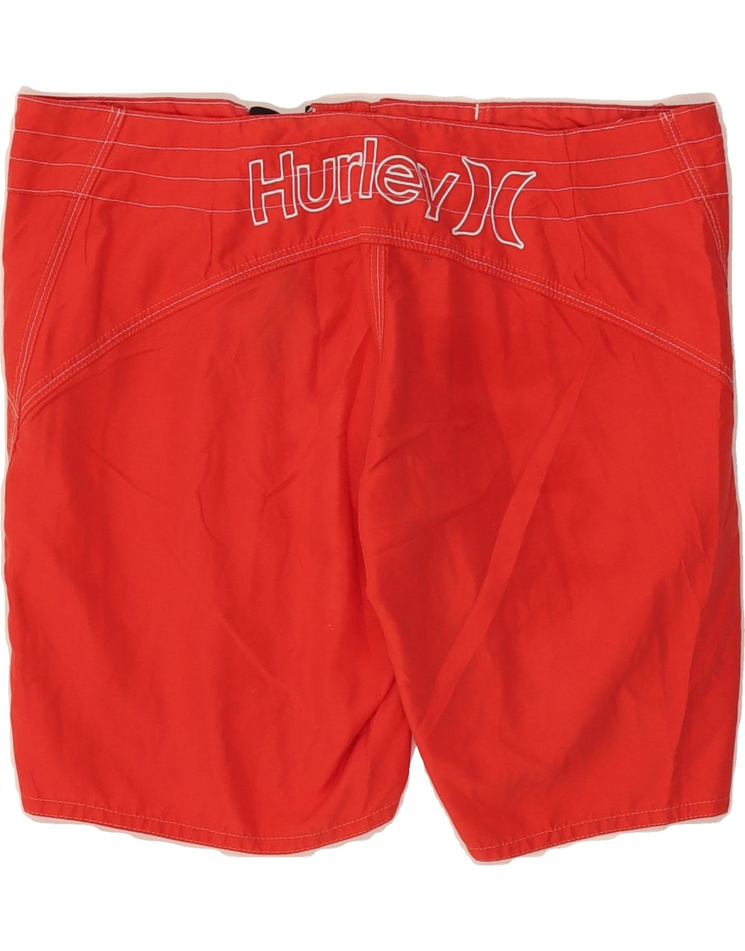 HURLEY Womens Graphic Swimming Shorts US 5 Small  Red Polyester Vintage Hurley and Second-Hand Hurley from Messina Hembry 