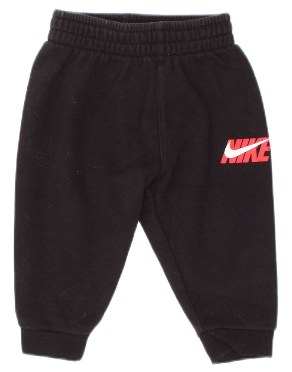 Nike Pantalon de survêtement graphique pour bébé garçon 6-9 mois en coton noir