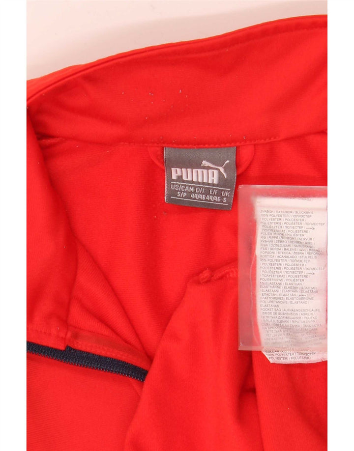 Giacca da ginnastica da uomo Puma Small rossa in poliestere