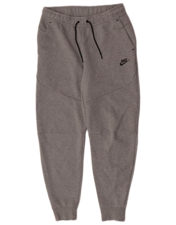 Nike Mens Tracksuit Trousers Joggers Medium  Grey Cotton