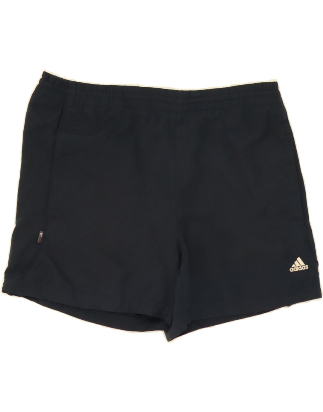 ADIDAS Mens Sport Shorts Small  Navy Blue Polyester Vintage Adidas and Second-Hand Adidas from Messina Hembry 