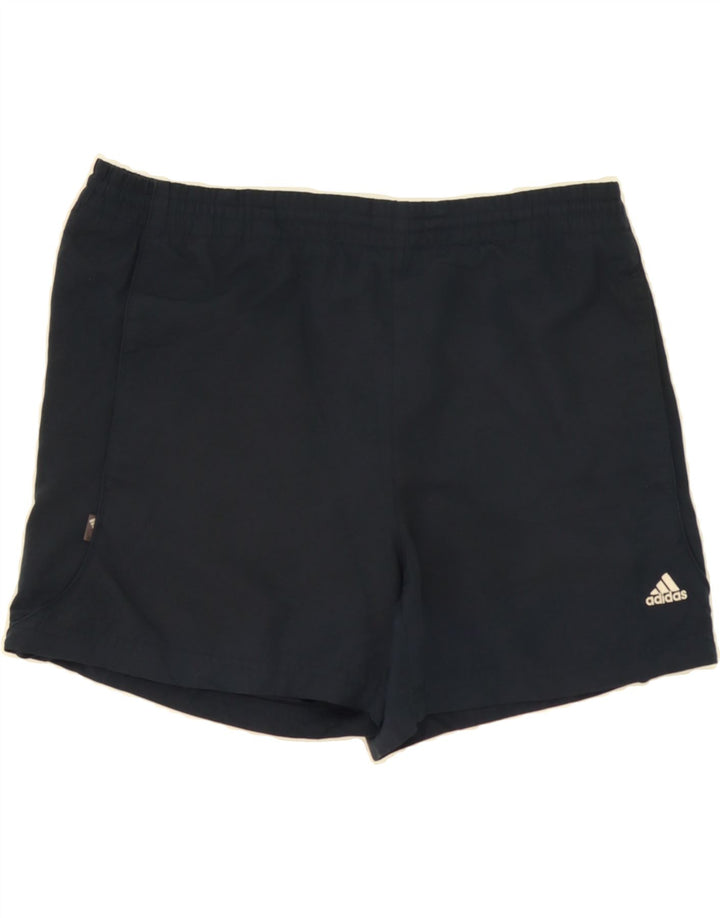 ADIDAS Mens Sport Shorts Small  Navy Blue Polyester Vintage Adidas and Second-Hand Adidas from Messina Hembry 