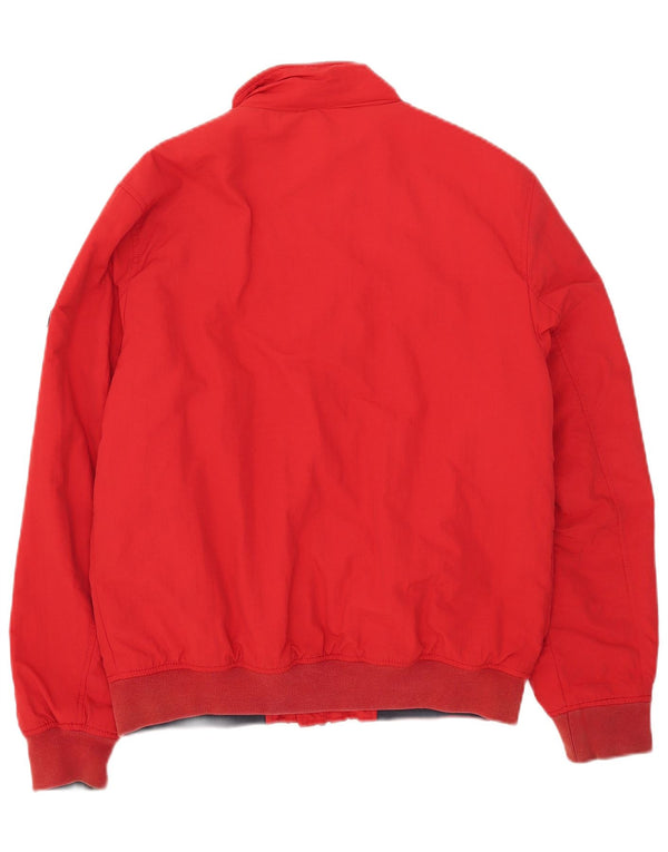 Tommy Hilfiger Mens Bomber Jacket UK 36 Small Red Polyamide