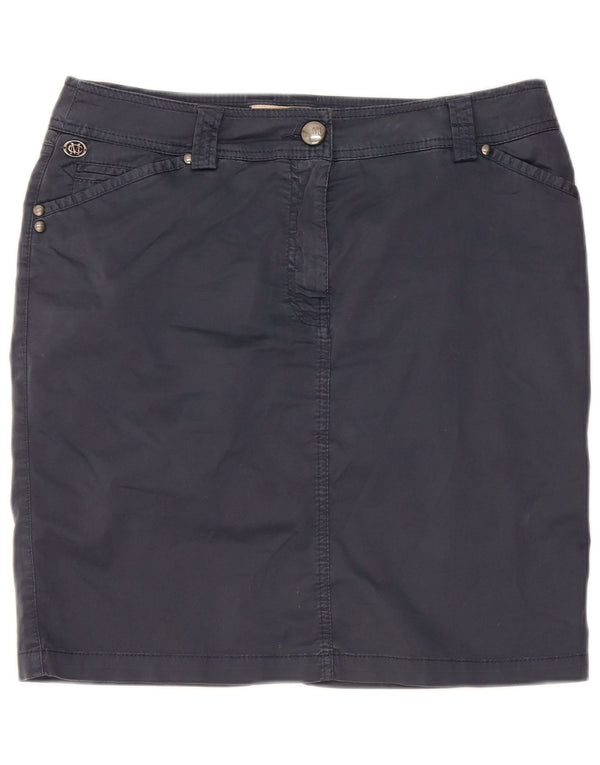 Marlboro Classics Damen-Minirock mit hoher Taille, EU 46, XL, W32, Marineblau