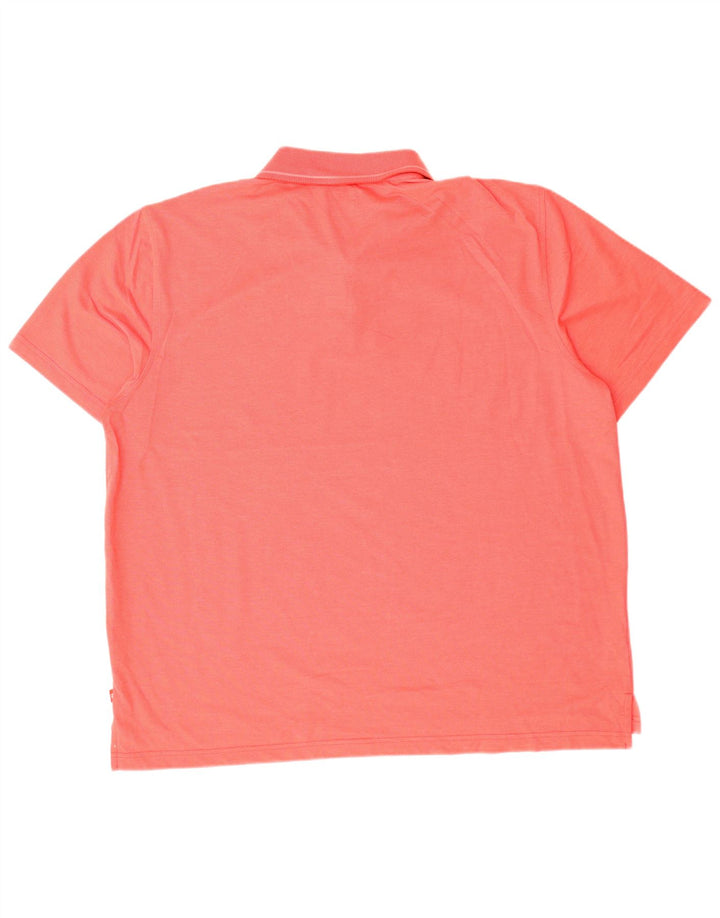 IZOD Mens Polo Shirt 2XL Pink Polyester Vintage Izod and Second-Hand Izod from Messina Hembry 